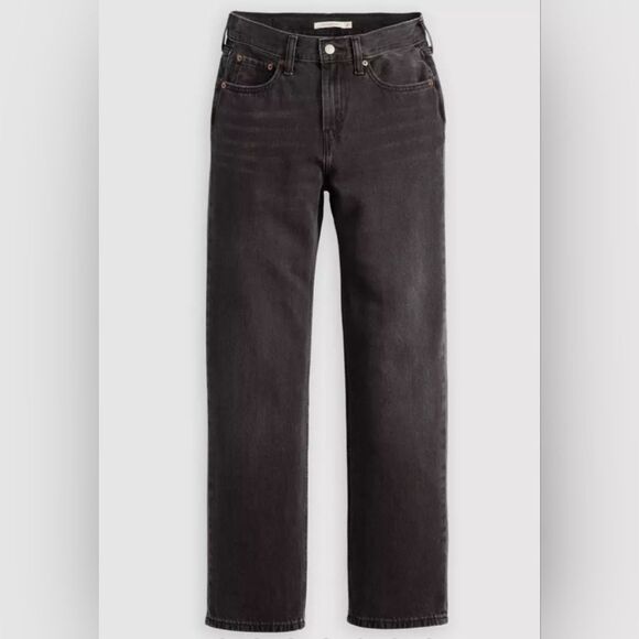 Levi's Black Low Pro Straight Denim Jeans - Picture 5 of 9